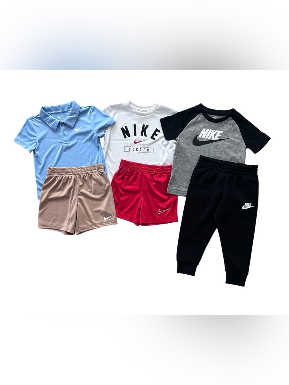 Nike 2-Piece Outfit Sets NWT Shorts & Tees Boys 24 Months & 2T Bundle Of 3